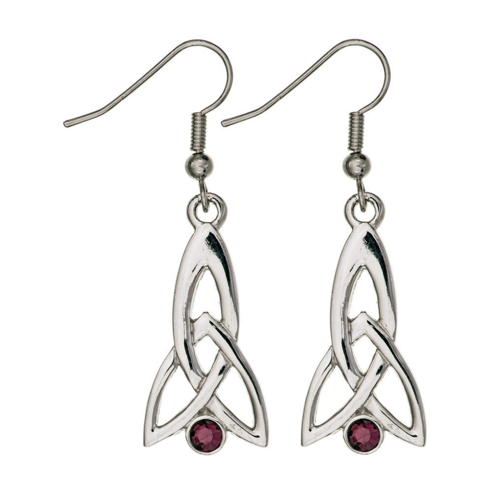 Celtic Fuchsia Earrings - Click Image to Close